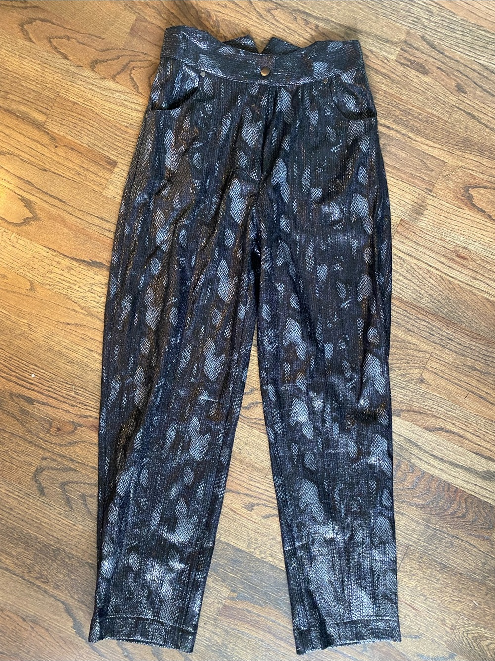 Sabina Musayev Devore fabric woth foil detailing
